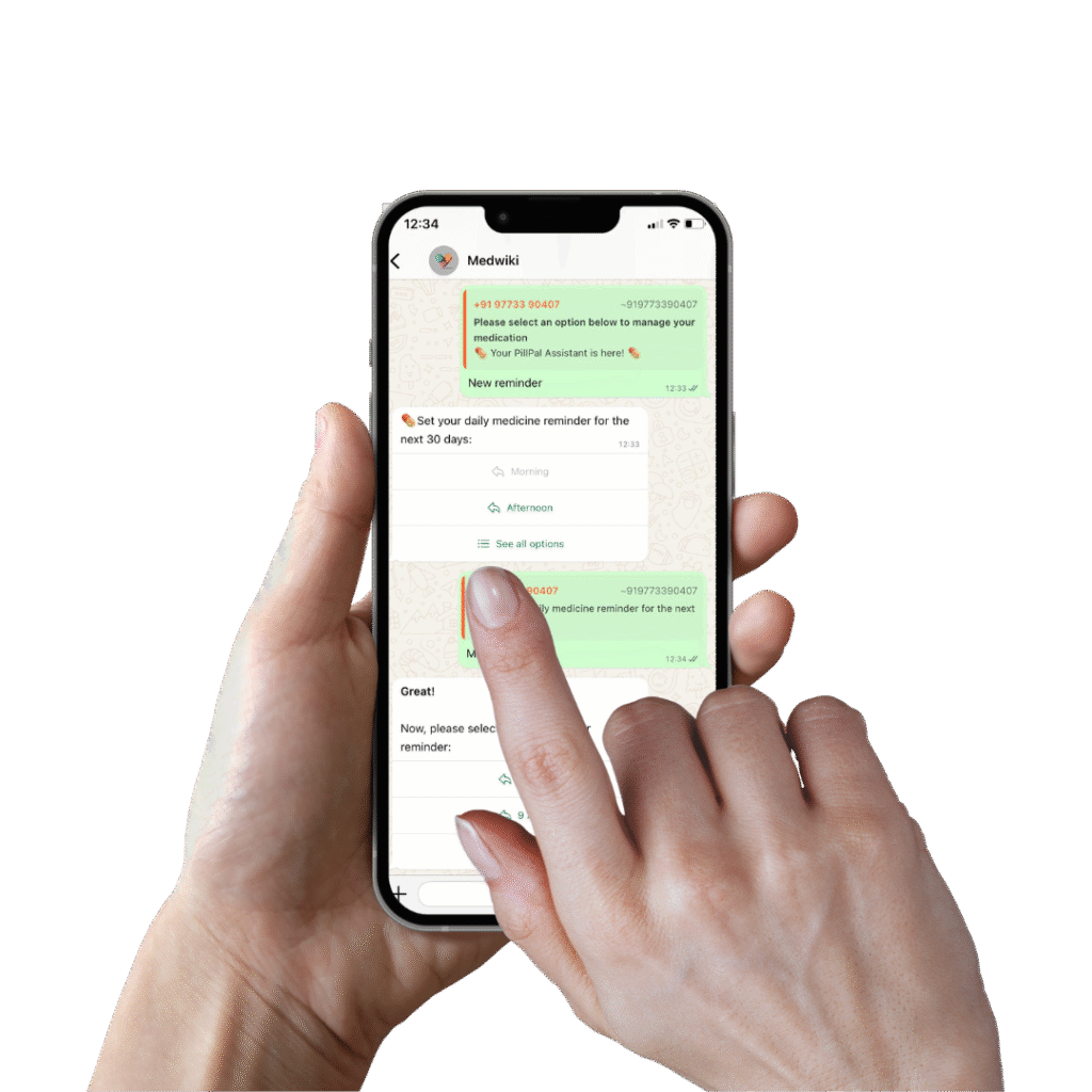 Pillpal Whatsapp reminders
